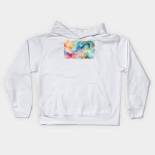 Celestial Dreams: Vibrant Sky Watercolors Kids Hoodie